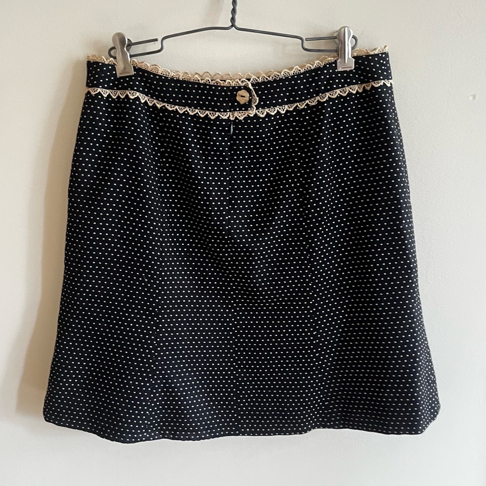 ❤️SOLD❤️ Nanette Lepore Black Polka Dot Skirt